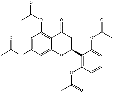 2',5,6',7-Tetraacetoxyflavane Struktur