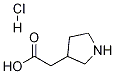 3-Pyrrolidineacetic acid,hydrochloride Struktur