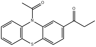 10-acetyl-2-propionyl-10H-phenothiazine Struktur