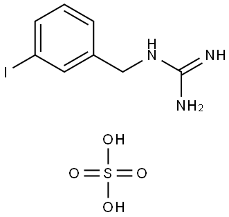 3-IODOBENZYL-GUANIDINE HEMISULFATE Struktur