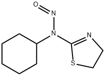 2-Thiazoline, 2-(cyclohexylnitrosamino)- Struktur