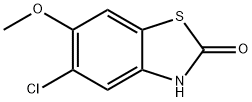 2(3H)-Benzothiazolone, 5-chloro-6-methoxy- Struktur