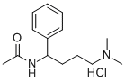 Acetamide, N-(alpha-(3-(dimethylamino)propyl)benzyl)-, hydrochloride Struktur