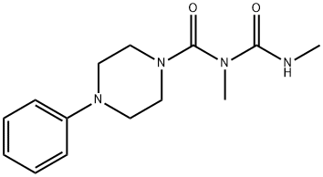 1-(2,4-Dimethylallophanoyl)-4-phenylpiperazine Struktur