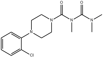 1-(2-Chlorophenyl)-4-(2,4,4-trimethylallophanoyl)piperazine Struktur