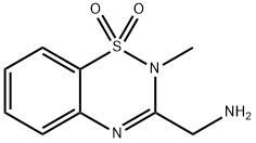 2H-1,2,4-Benzothiadiazine-3-methanamine, N-methyl-, 1,1-dioxide (9CI) Struktur