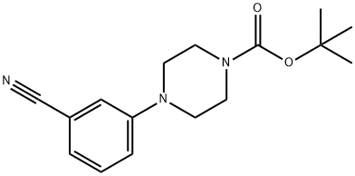 TERT-BUTYL 4-(3-CYANOPHENYL)PIPERAZINE-1-CARBOXYLATE Struktur