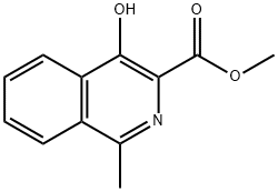 3-Isoquinolinecarboxylicacid,4-hydroxy-1-methyl-,methylester(9CI) Struktur