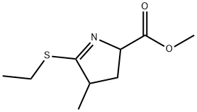 2H-Pyrrole-2-carboxylicacid,5-(ethylthio)-3,4-dihydro-4-methyl-,methylester(9CI) Struktur