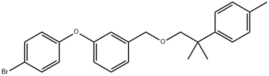 1-(4-Bromophenoxy)-3-((2-(4-methylphenyl)-2-methylpropoxy)methyl)benze ne Struktur