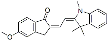 2-[(1,3-dihydro-1,3,3-trimethyl-2H-indol-2-ylidene)ethylidene]-5-methoxyindan-1-one Struktur