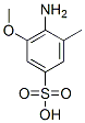 m-Toluenesulfonic acid, 4-amino-5-methoxy- Struktur