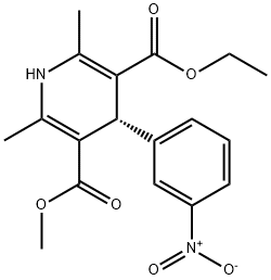 (+)-Nitrendipine Struktur