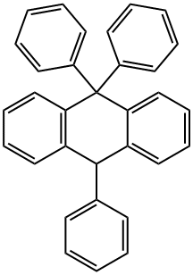 9,10-Dihydro-9,9,10-triphenylanthracene Struktur