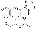 2H-1-Benzopyran-2-one, 8-(2-ethoxyethoxy)-3-(1H-tetrazol-5-yl)- Struktur