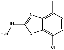 2(3H)-Benzothiazolone,7-chloro-4-methyl-,hydrazone(9CI) Struktur