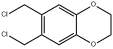 6,7-Bis(chloromethyl)-2,3-dihydro-1,4-benzodioxin Struktur