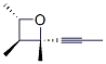 Oxetane, 2,3,4-trimethyl-2-(1-propynyl)-, (2alpha,3beta,4alpha)- (9CI) Struktur