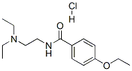 N-[2-(diethylamino)ethyl]-4-ethoxybenzamide monohydrochloride Struktur