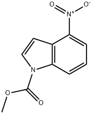 1-methoxycarbonyl-4-nitroindole Struktur