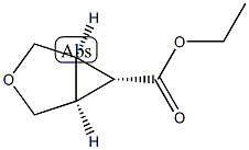 ethyl trans-3-oxabicyclo[3.1.0]hexane-6-carboxylate Struktur