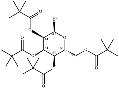 2,3,4,6-TETRA-O-PIVALOYL-ALPHA-D-GLUCOPYRANOSYL BROMIDE Struktur