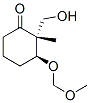 Cyclohexanone, 2-(hydroxymethyl)-3-(methoxymethoxy)-2-methyl-, (2R,3S)- (9CI) Struktur