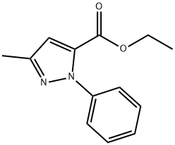 ETHYL 3-METHYL-1-PHENYLPYRAZOLE-5-CARBOXYLATE Struktur