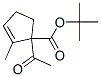 2-Cyclopentene-1-carboxylicacid,1-acetyl-2-methyl-,1,1-dimethylethylester(9CI) Struktur