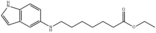 ethyl 7-(1H-indol-5-ylamino)heptanoate Struktur