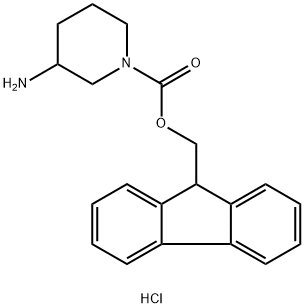 3-AMINO-1-N-FMOC-PIPERIDINE HYDROCHLORIDE
 Struktur