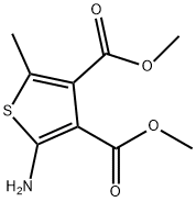 3,4-Thiophenedicarboxylicacid,2-amino-5-methyl-,dimethylester(9CI) Struktur