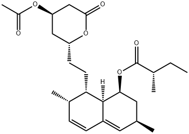 ACETYLLOVASTATIN Struktur