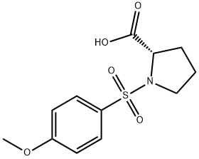 1-[(4-METHOXYPHENYL)SULFONYL]PYRROLIDINE-2-CARBOXYLIC ACID Struktur