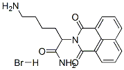 1H-Benz(de)isoquinoline-2(3H)-acetamide, alpha-(4-aminobutyl)-1,3-diox o-, monohydrobromide Struktur