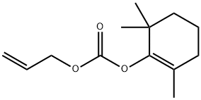 Carbonic acid, 2-propenyl 2,6,6-trimethyl-1-cyclohexen-1-yl ester (9CI) Struktur