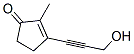 2-Cyclopenten-1-one, 3-(3-hydroxy-1-propynyl)-2-methyl- (9CI) Struktur