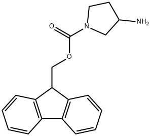 1-N-FMOC-3-AMINOPYRROLIDINE Struktur