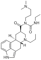 N-(3-(Dimethylamino)propyl)-N-((ethylamino)carbonyl)-6-n-propylergolin e-8-beta-carboxamide Struktur