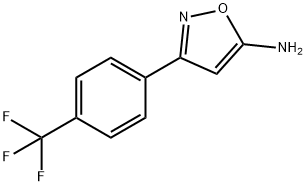 3-(4-(Trifluoromethyl)phenyl)isoxazol-5-amine Struktur