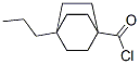 Bicyclo[2.2.2]octane-1-carbonyl chloride, 4-propyl- (9CI) Struktur