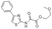 2-Methoxyethyl N-(4-phenylthiazol-2-yl)oxamate Struktur