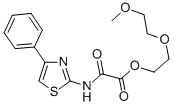 2-(2-Methoxyethoxy)ethyl oxo((4-phenyl-2-thiazolyl)amino)acetate Struktur