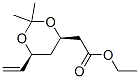 1,3-Dioxane-4-aceticacid,6-ethenyl-2,2-dimethyl-,ethylester,(4R,6S)-(9CI) Struktur