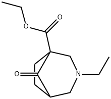 3-Azabicyclo[3.2.1]octane-1-carboxylicacid,3-ethyl-8-oxo-,ethylester(9CI) Struktur