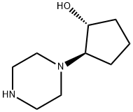 Cyclopentanol, 2-(1-piperazinyl)-, (1R,2R)- (9CI) Struktur