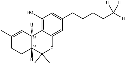 (-)-DELTA-9-THC (D3) Struktur