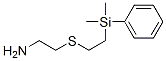 ((2-dimethylphenylsilyl)ethylthio)ethylamine Struktur