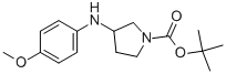 1-BOC-3-[(4-METHOXYPHENYL)AMINO]-PYRROLIDINE Struktur