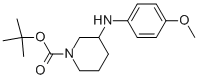 1-Boc-3-(4-methoxyphenylamino)-piperidine Struktur